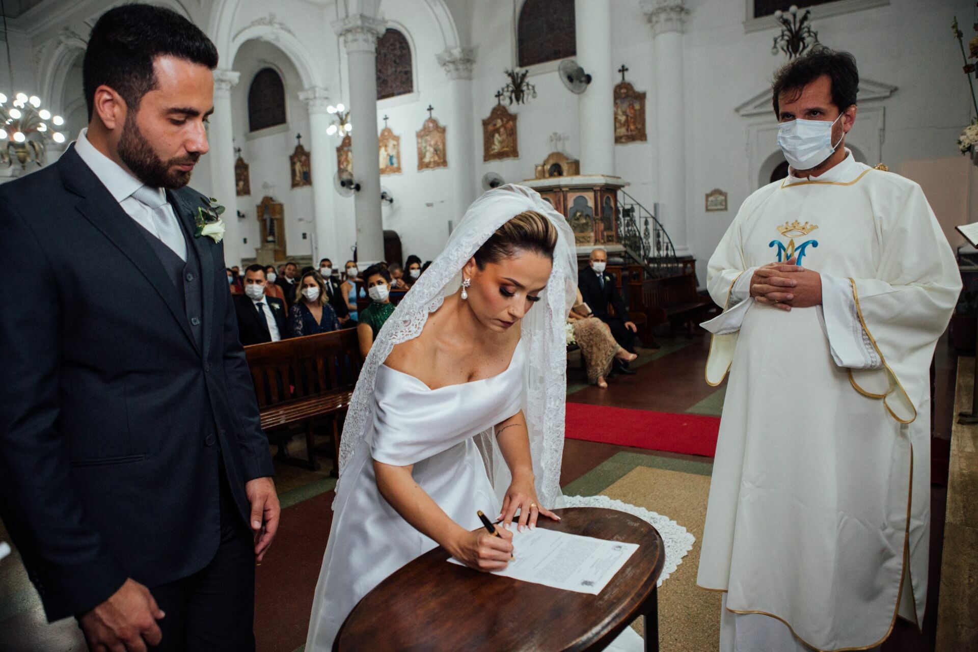 Foto Casamento Camila e Leon - Igreja Matriz e La Belle Maison - Resende RJ - Imagem 100